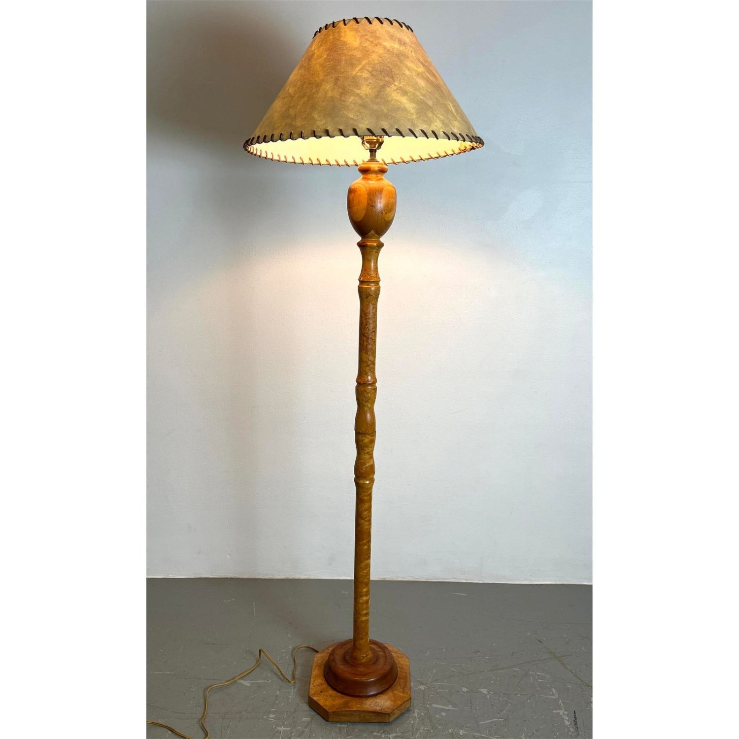 Woodworker Studio Maple Floor Lamp.
