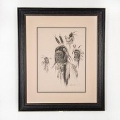 WOODY CRUMBO KIOWA PRINT, WOOD