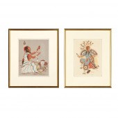 WOODY CRUMBO, PAIR OF SERIGRAP