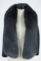 Wool Cashmere and Fur Sweater