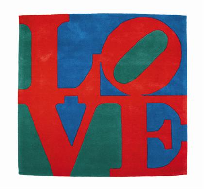 Wool "Love" Rug    robert