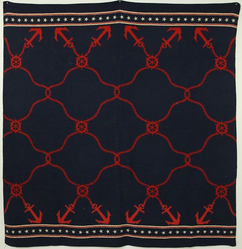 WOOL NAUTICAL BLANKETWool