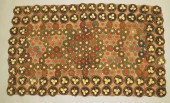 WOOL PATCH PENNY RUGca. early