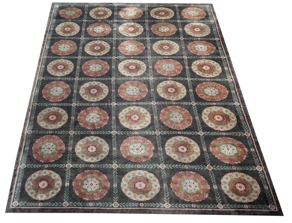 WOOL RUGmodern; with floral