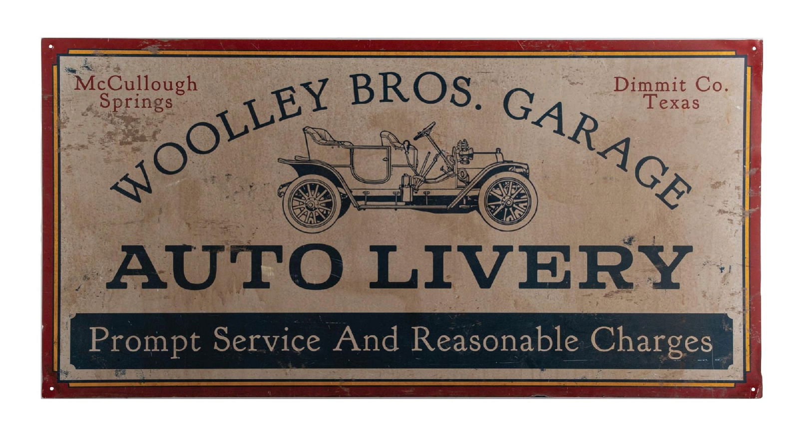 WOOLLEY BROS. GARAGE MOVIE PROP