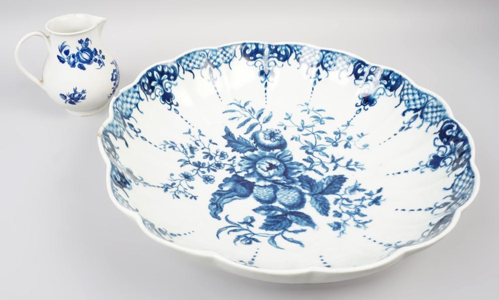 WORCESTER BLUE TRANSFER-PRINTED
