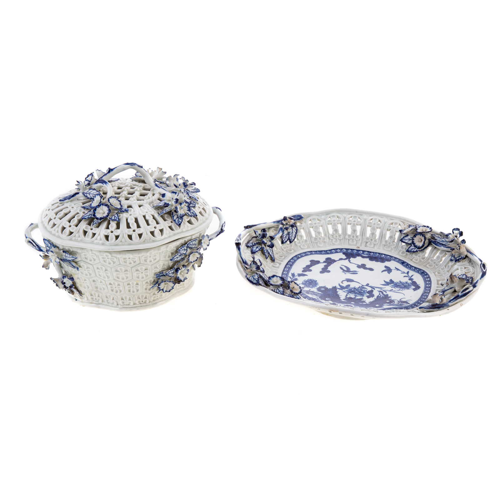 WORCESTER CHINA COVERED BASKET &