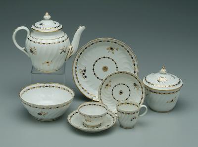 Worcester partial tea service: 15