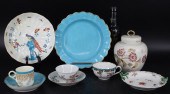 WORCESTER PORCELAIN GROUPING.