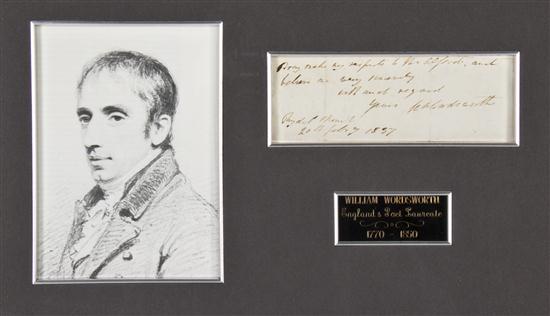 * WORDSWORTH WILLIAM Autographed