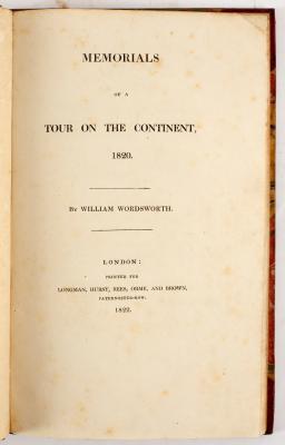 Wordsworth (William) Memorials of a