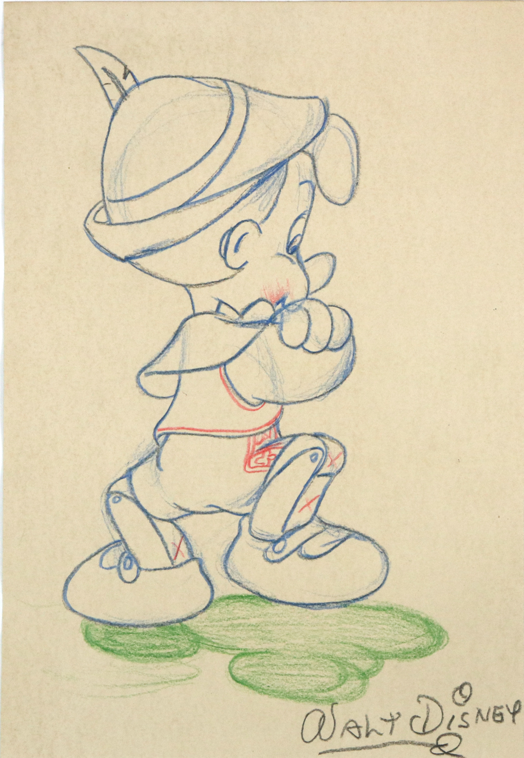 WORK ON PAPER, ATTRIBUTED TO WALT