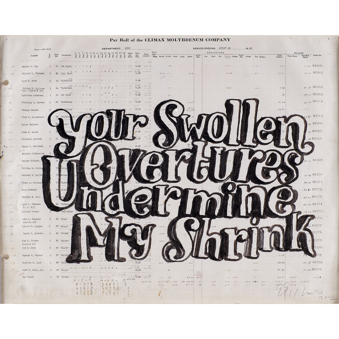 WORK ON PAPER, GRAHAM GILLMORE