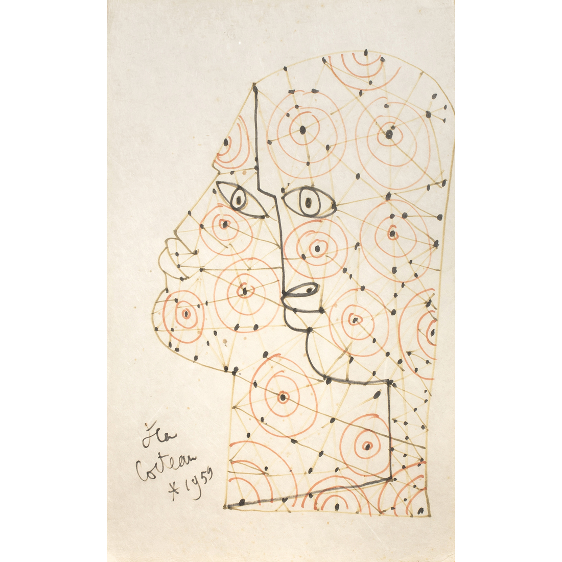 WORK ON PAPER, JEAN COCTEAU Jean