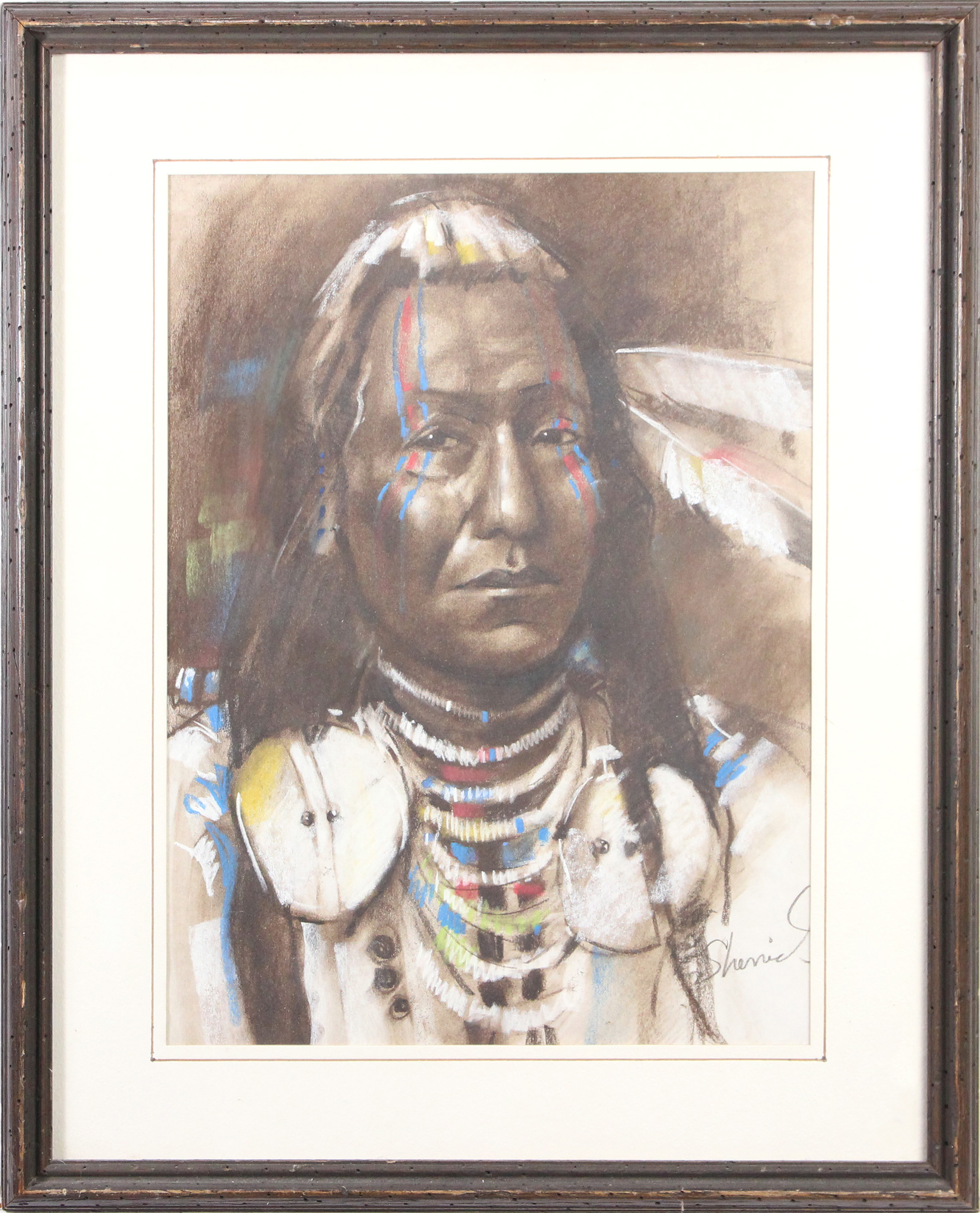 WORK ON PAPER, NEZ PERCE WARRIOR