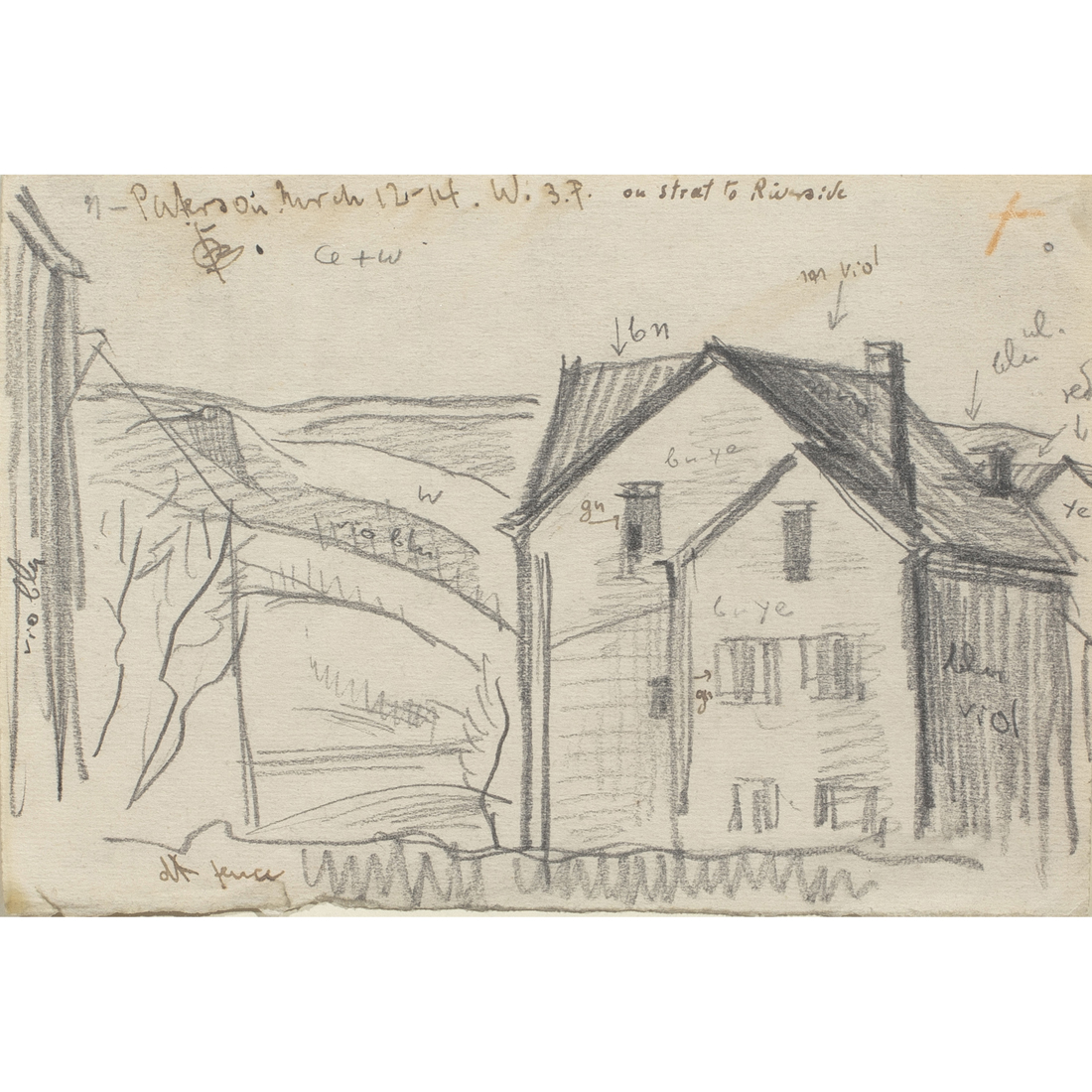 WORK ON PAPER, OSCAR BLUEMNER Oscar