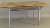 WORK TABLEca. 1840; in softwoo