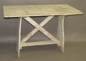 WORK TABLEca. 1890; rectangula