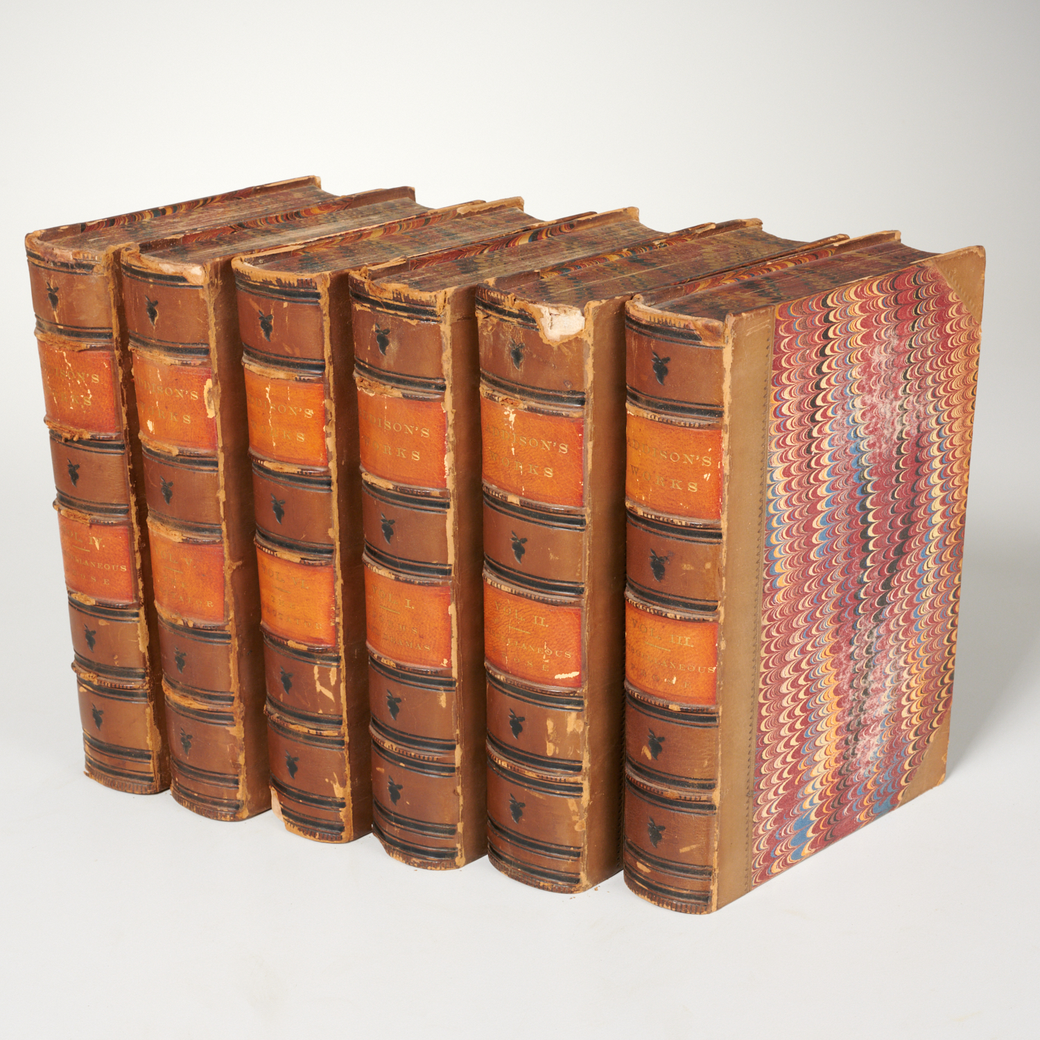 WORKS OF JOSEPH ADDISON, (6) VOLS.,