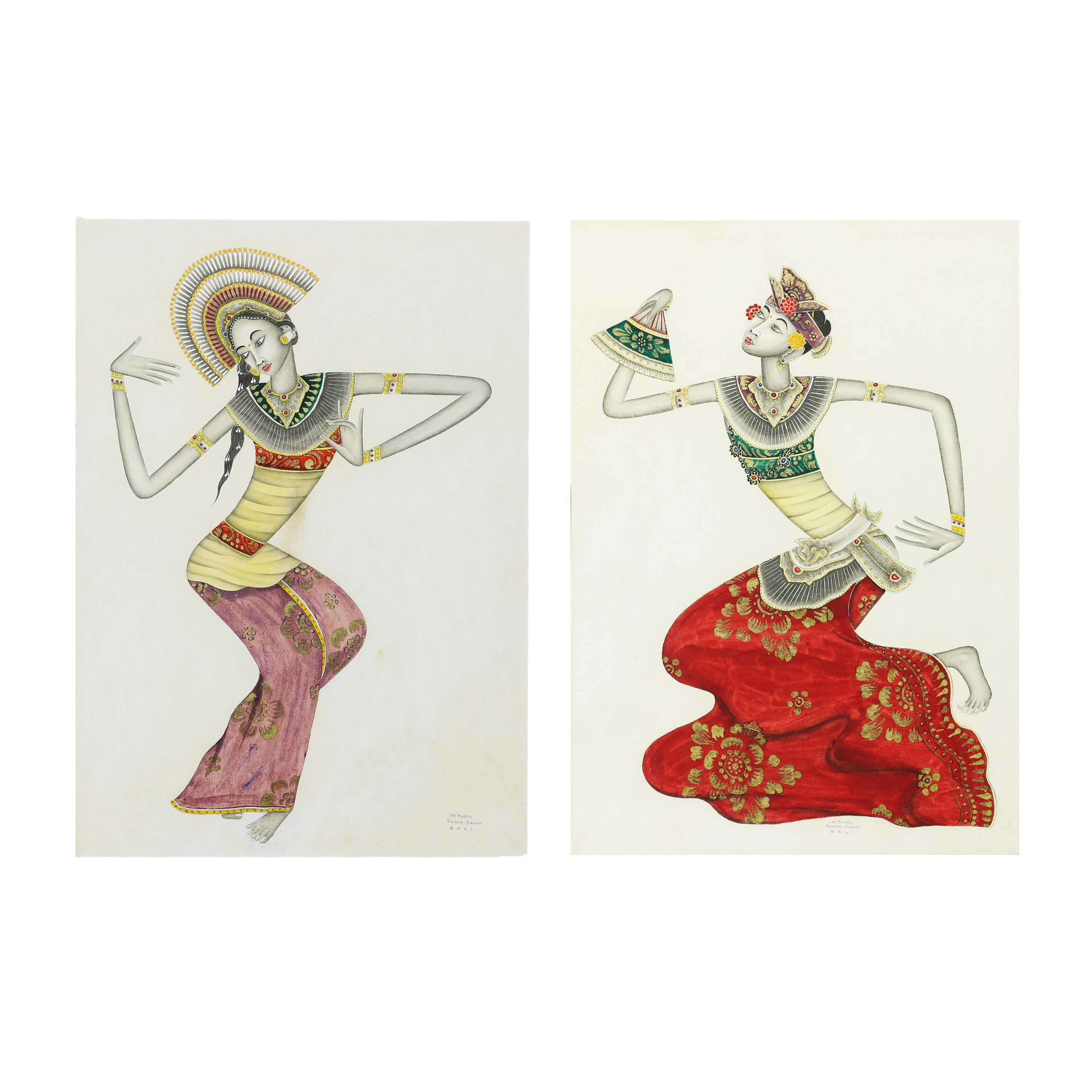 WORKS ON PAPER, KETUT RUDIN (lot of