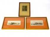 Works on paper  three pieces:
