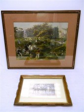 Works on paper  two pieces: co