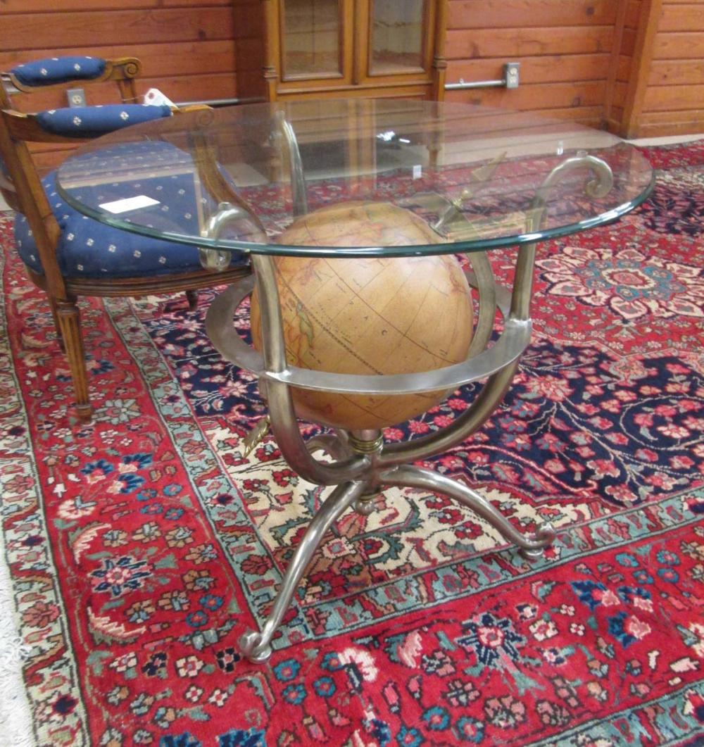 WORLD GLOBE LAMP TABLE, HAVING A