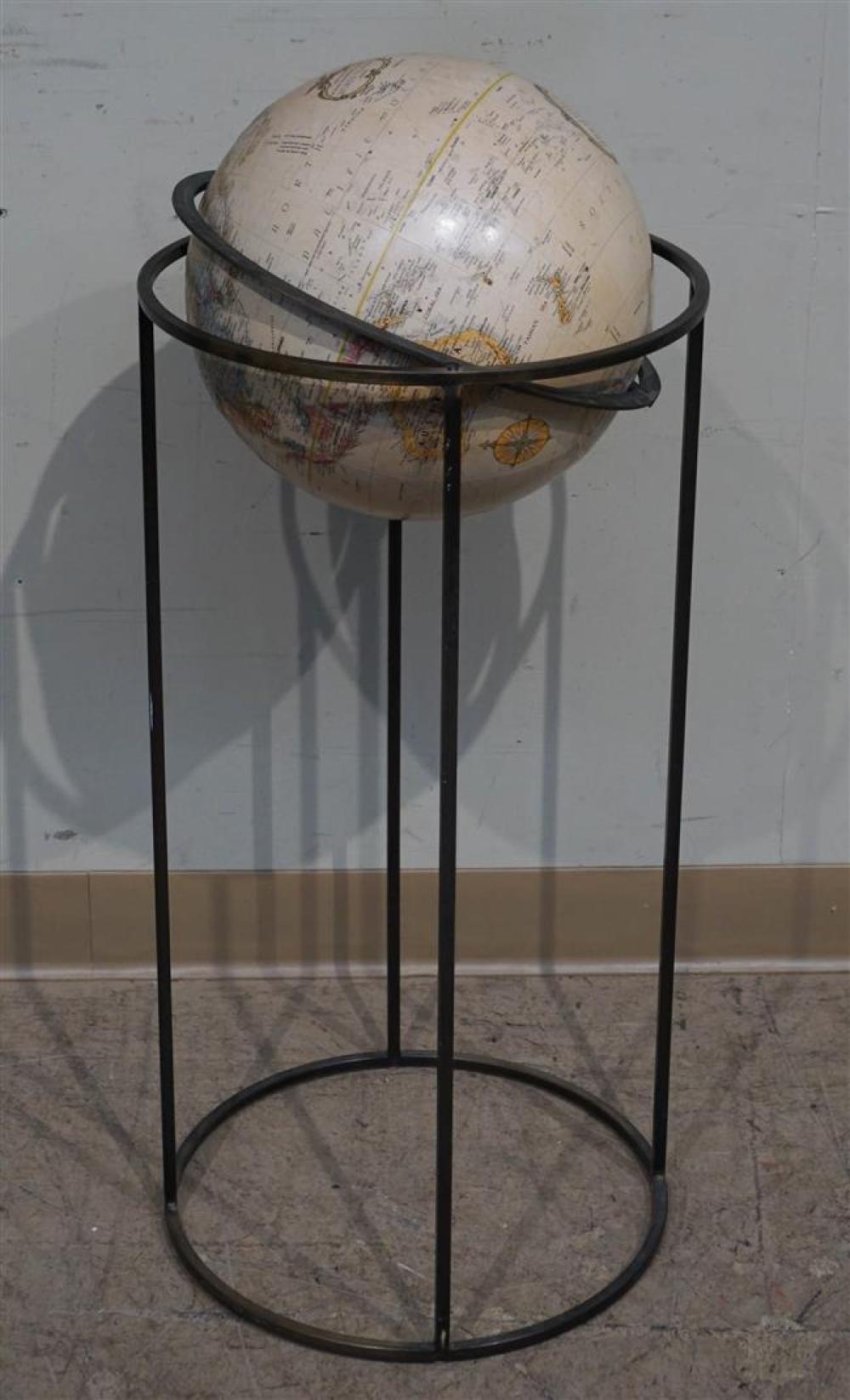 WORLD GLOBE ON STAND, HEIGHT: 36