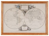 World Map Paris, 18th century,