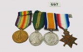 World War I Medal Group Awarde