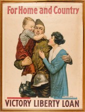 WORLD WAR I POSTER "FOR HOME A