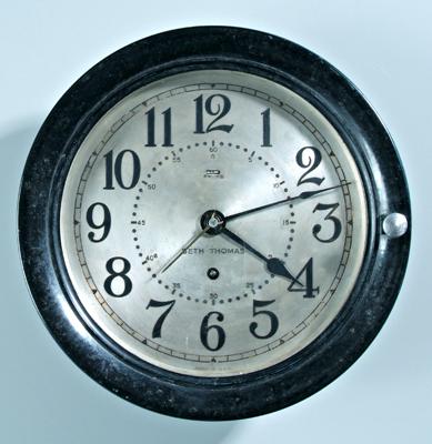 World War II submarine clock, black