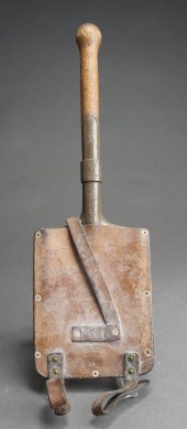 WORLD WAR II TRENCH SHOVEL IN