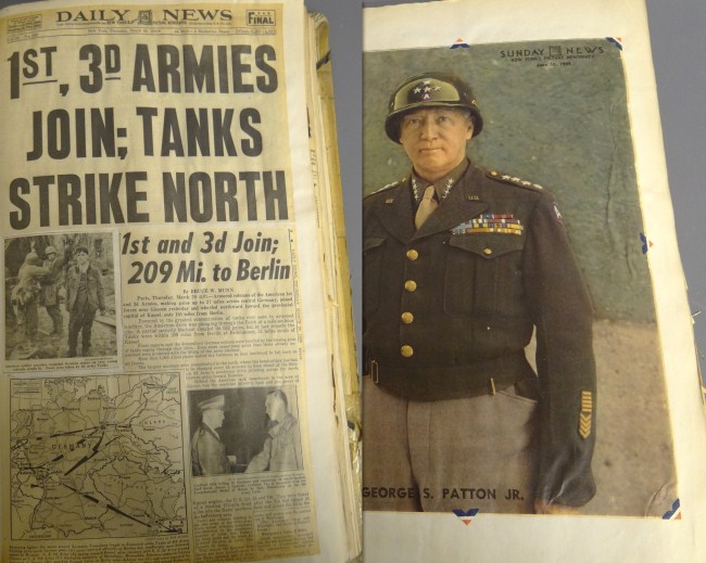World War scrapbook.