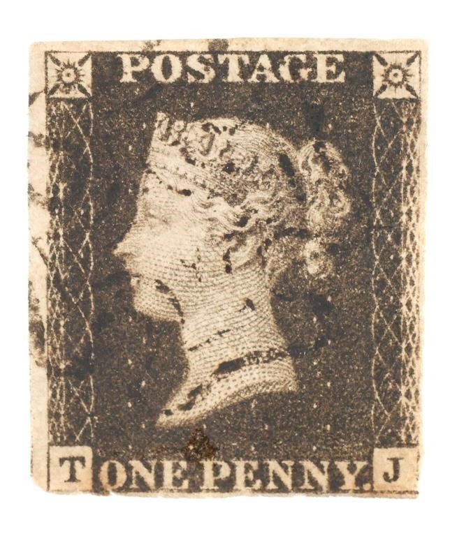 WORLD'S FIRST POSTAGE STAMP, 1840