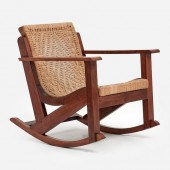 WOVEN CORD ROCKING CHAIR, MANN