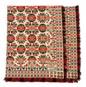 Woven coverlet    dated 1844