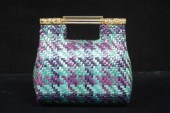 Woven raffia Rodo purse    198