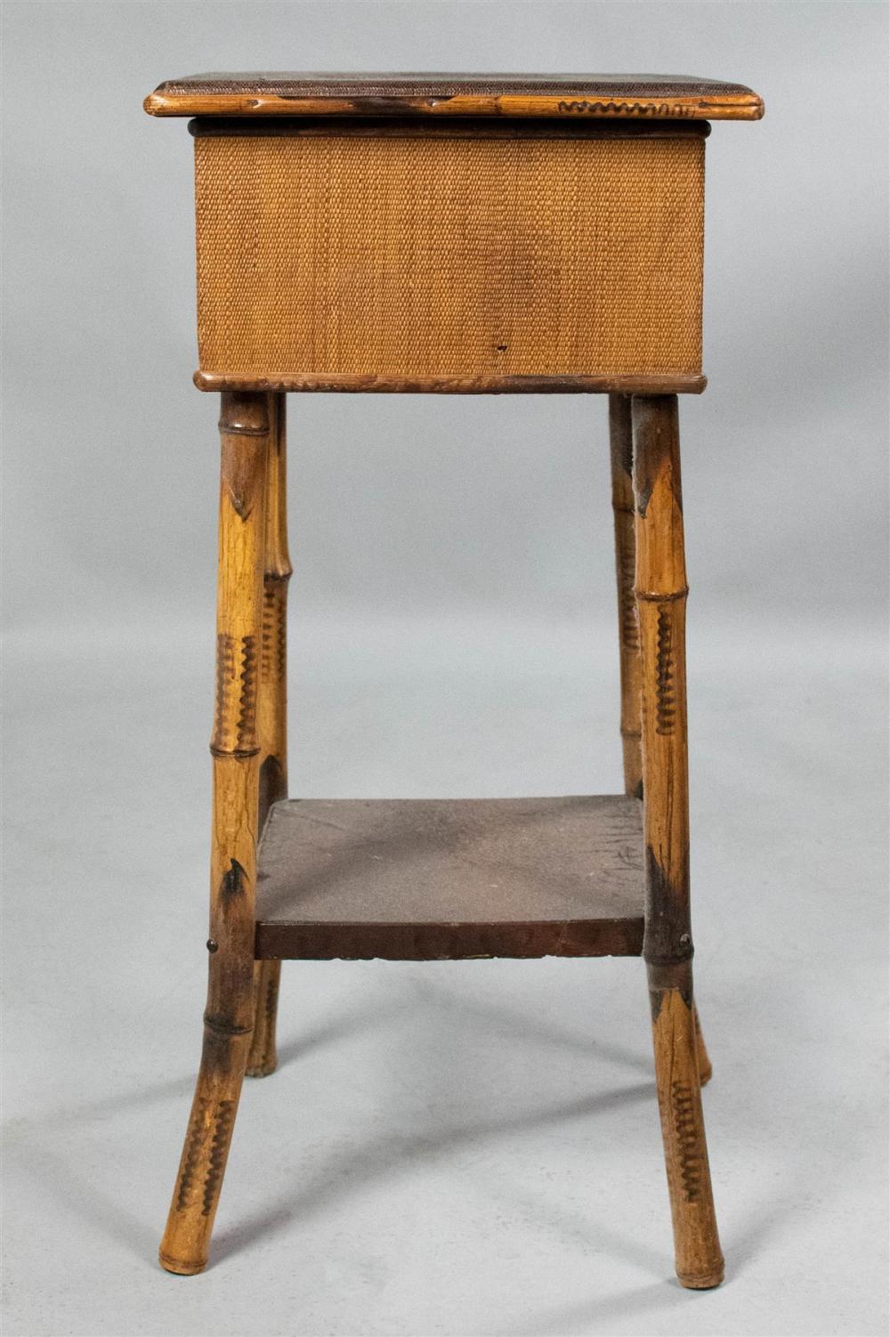 WOVEN SEWING BOX ON BAMBOO