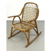 Woven "Snowshoe" Style Rocker