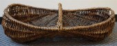 WOVEN WICKER DOUBLE BASKETWove