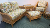 WOVEN WICKER RATTAN CHAIR, OTT
