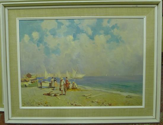 Wozsa oil on canvas Mediterranean