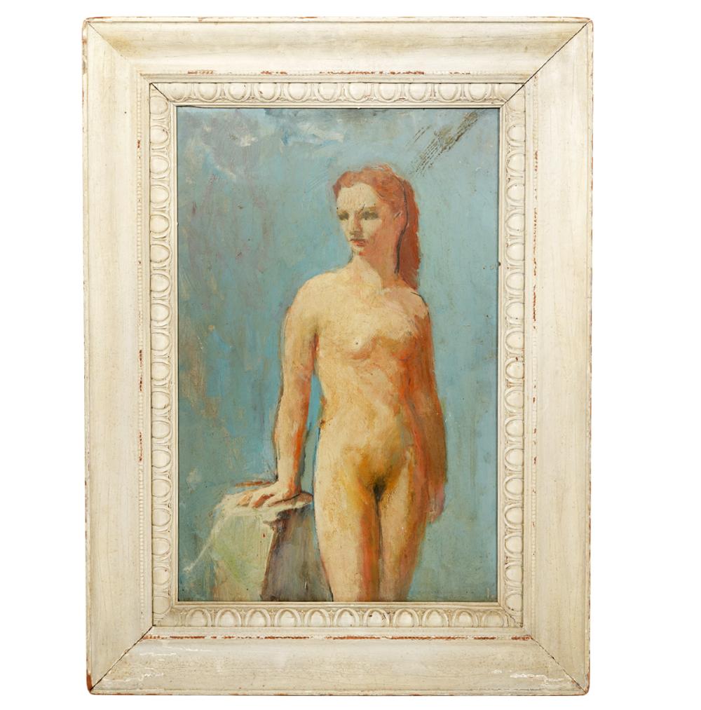 WPA ASHCAN SCHOOL NUDE OIL