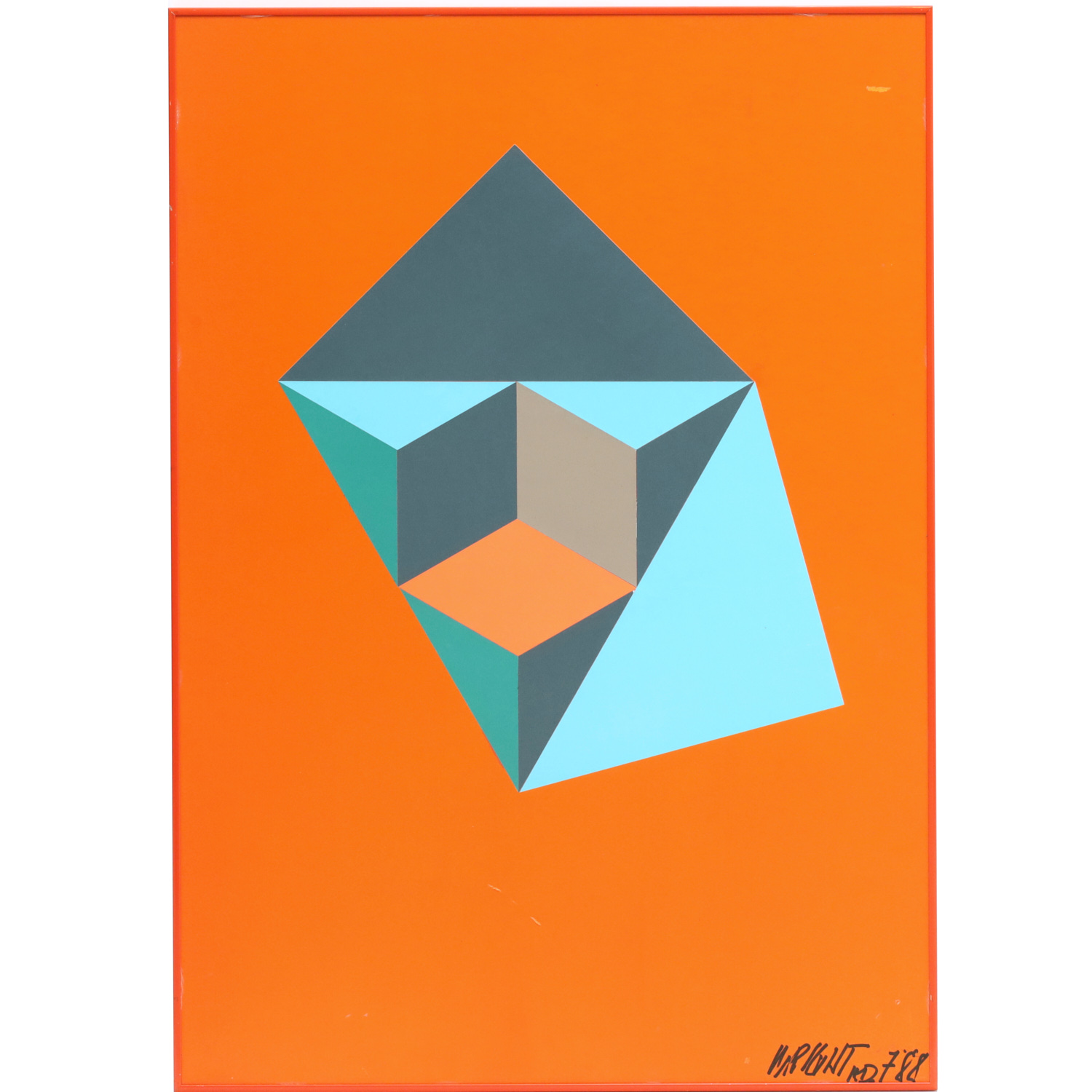 WRIGHT, MIXED MEDIA ABSTRACT