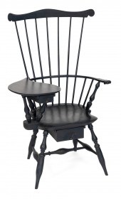 WRITING ARM WINDSOR CHAIR 20TH