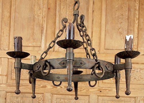 WROUGHT AND CAST IRON RUSTIC SIX
