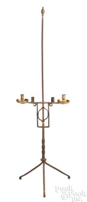 WROUGHT IRON AND BRASS ADJUSTA