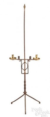 WROUGHT IRON AND BRASS ADJUSTA