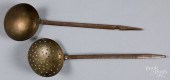 WROUGHT IRON AND BRASS LADLE A